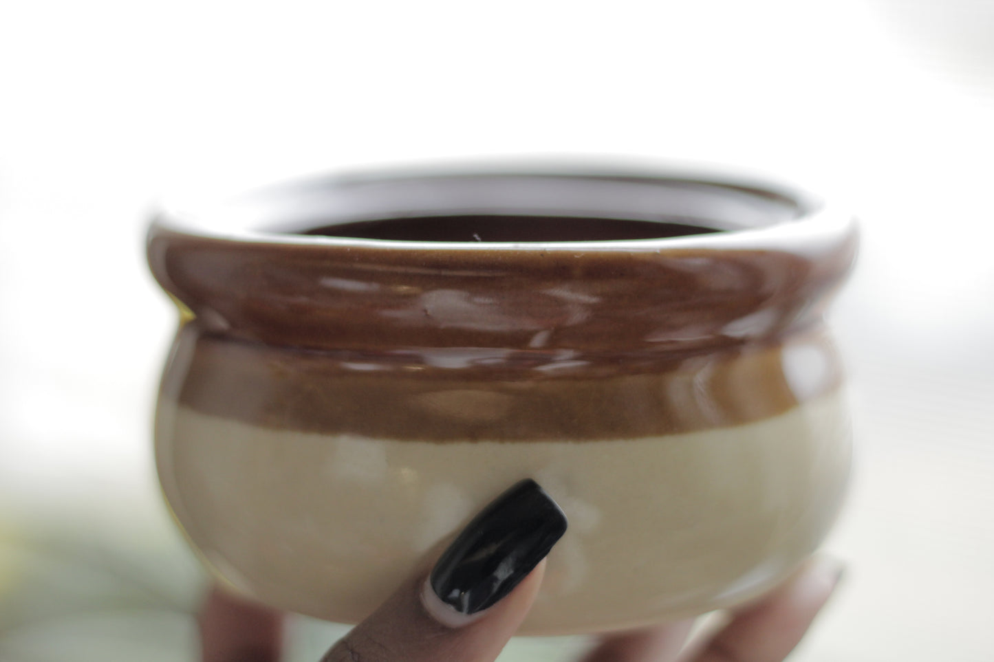 Glazed Ceramic Mini Artisan Soup Cauldrons